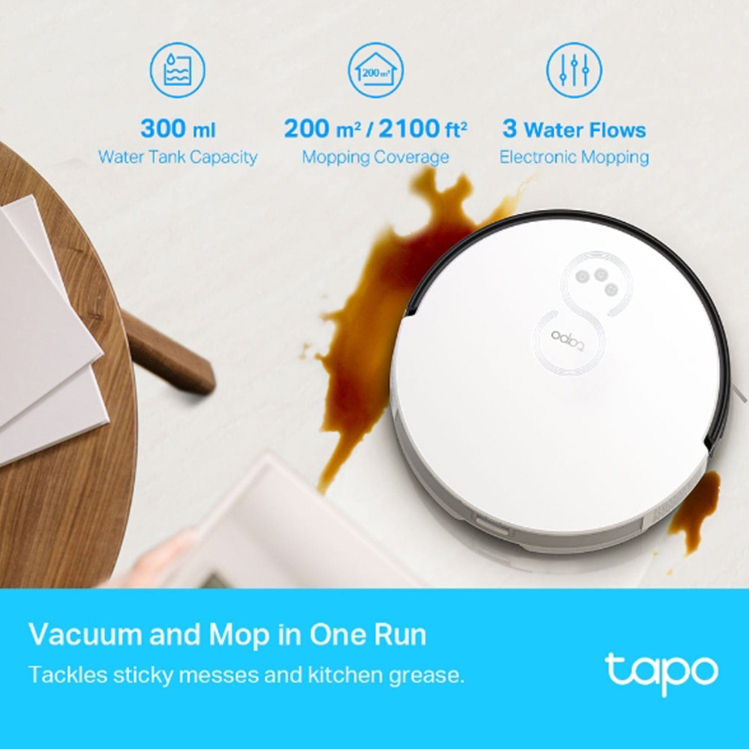 TP-Link Tapo RV10 Robot Vacuum & Mop Combo