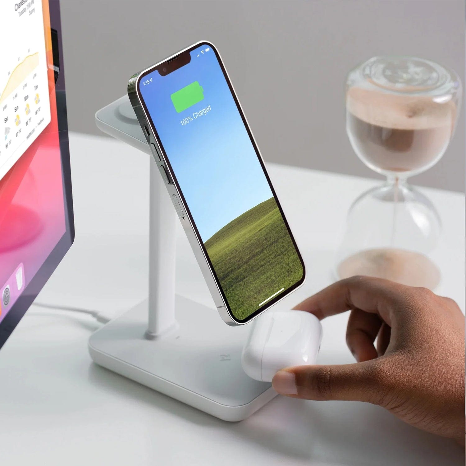 Twelve South HiRise 3 3-in-1 Wireless Charging Stand for MagSafe iPhones, AirPods & Apple Watches