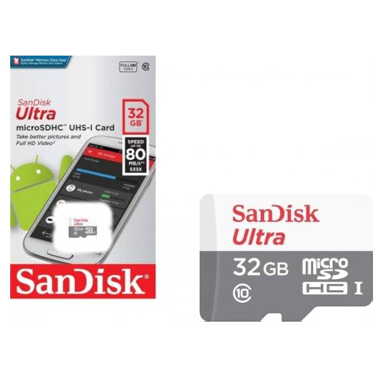Sandisk Ultra microSDHC UHS-I Card - 32GB