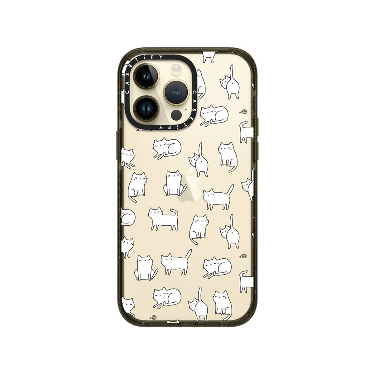 CASETiFY Cute White Kitty Cats Impact Series Case for iPhone 14 Pro / Pro Max