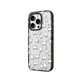 CASETiFY Cute White Kitty Cats Impact Series Case for iPhone 14 Pro / Pro Max