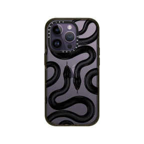CASETiFY Black Kingsnake Impact Series Case for iPhone 14 Pro / Pro Max