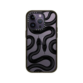 CASETiFY Black Kingsnake Impact Series Case for iPhone 14 Pro / Pro Max