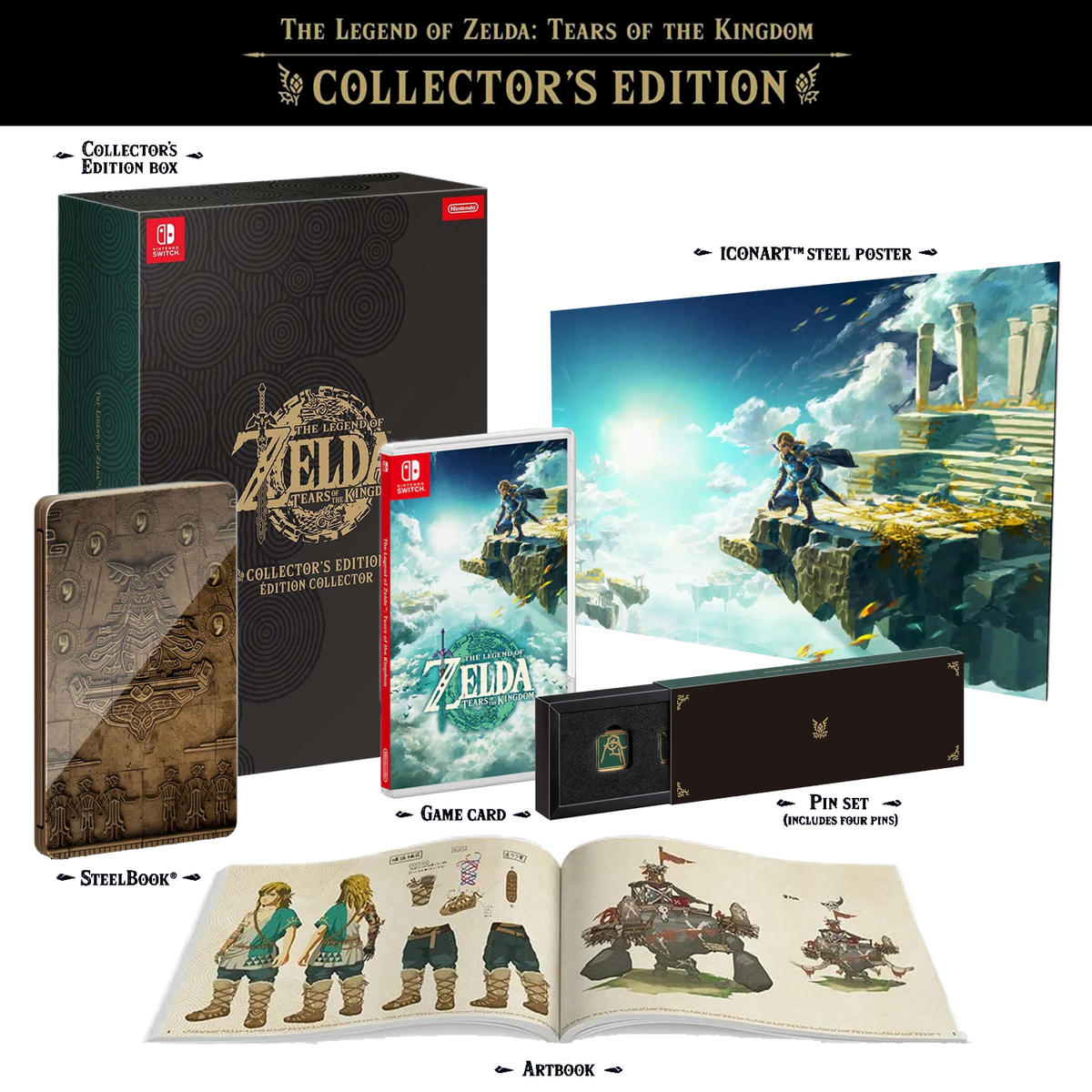 Nintendo Switch The Legend of Zelda Tears of the Kingdom Collector's Edition
