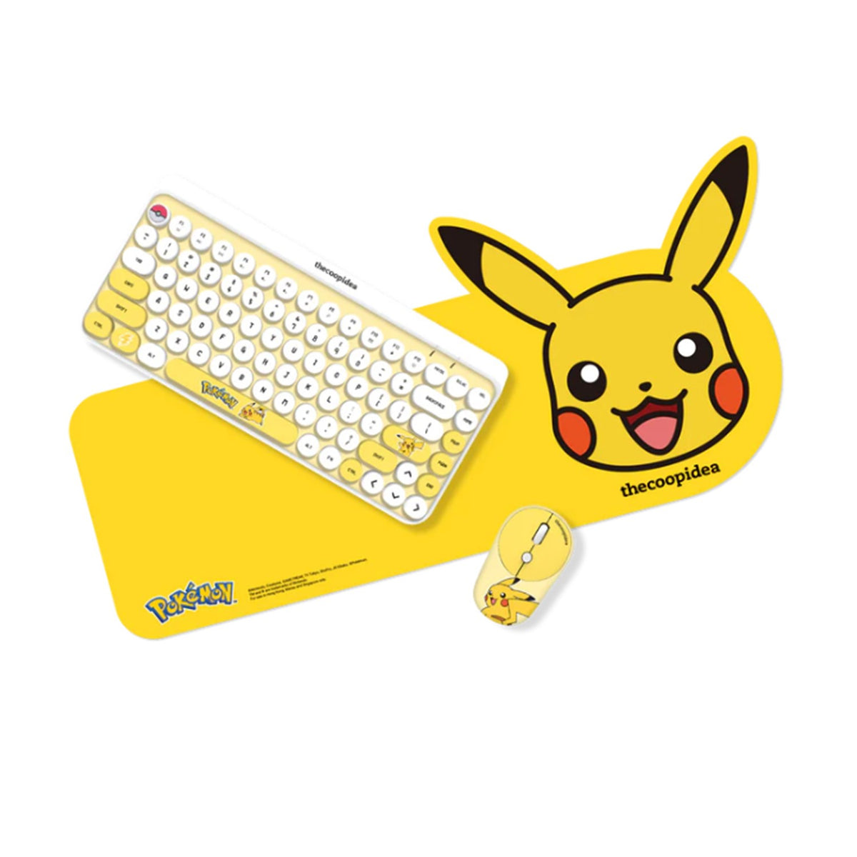 Thecoopidea Pokémon TAPPY Wireless Keyboard & Mouse Set