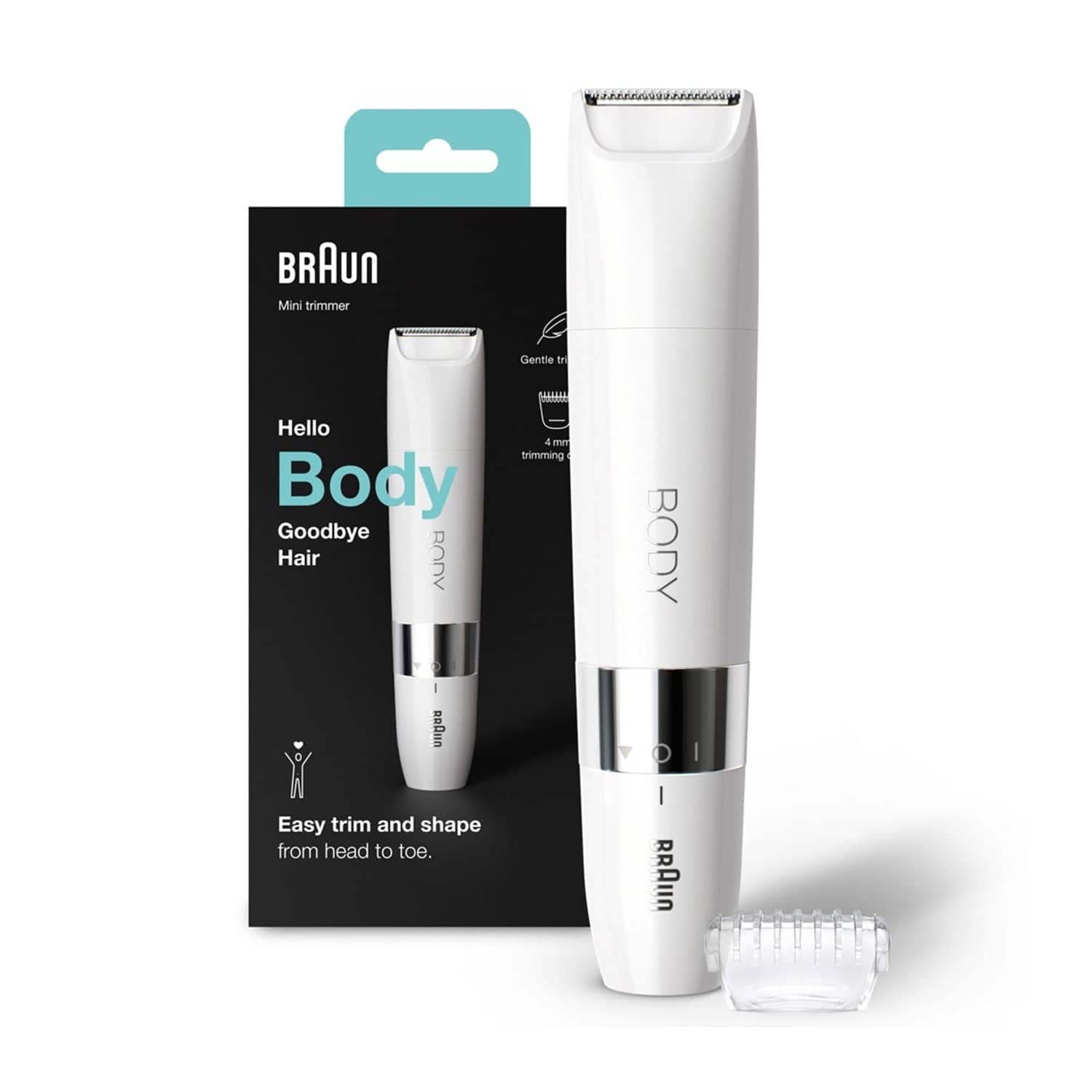 Braun BS1000 Body Mini Trimmer for Easy Hair Removal