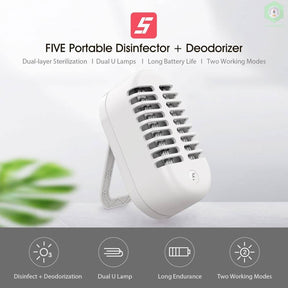 Five Portable Deodorizer & Sterilization Light - Toottoot Singapore