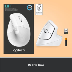 Logitech Lift Vertical Ergonomic Wireless Bluetooth Mouse
