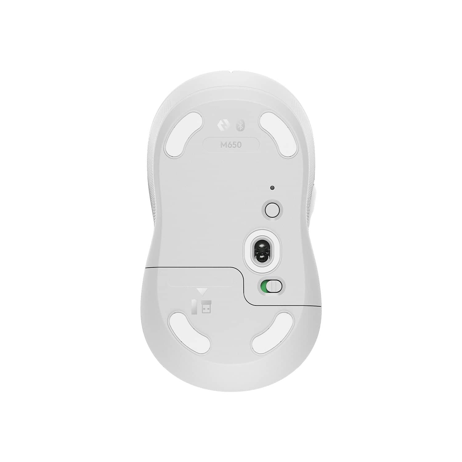 LOGITECH M650MW: Wireless Mouse, Logi Bolt - Bluetooth, M650 Medium, white  at reichelt elektronik