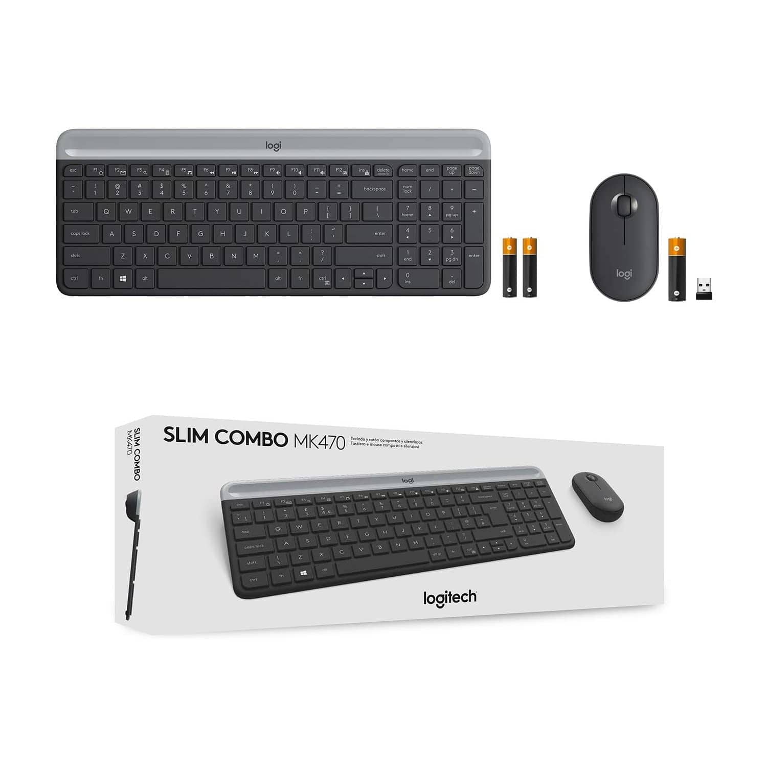 Logitech MK470 Slim Wireless Keyboard and Mouse Combo