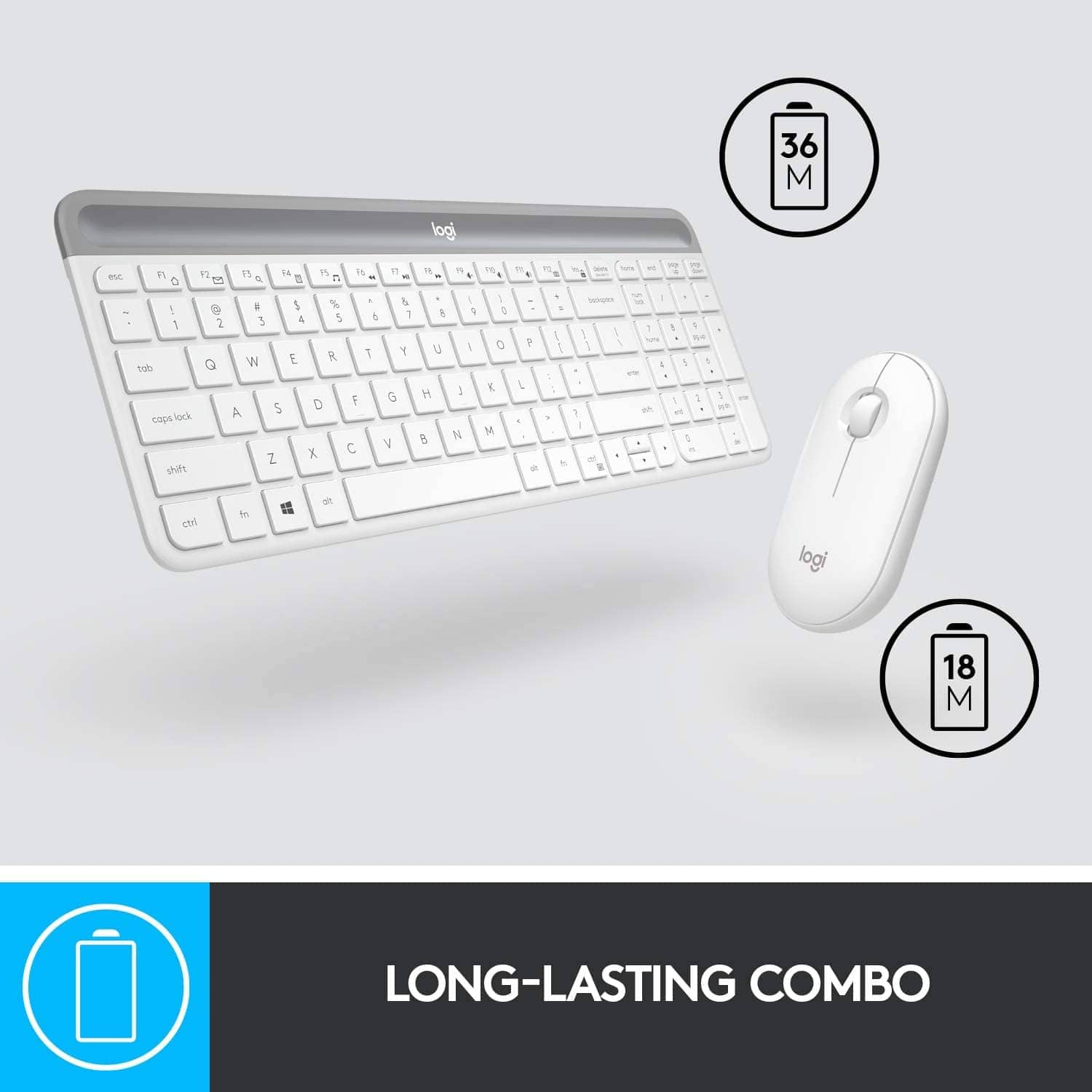 Logitech MK470 Slim Wireless Keyboard and Mouse Combo