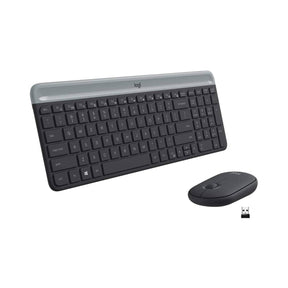 Logitech MK470 Slim Wireless Keyboard and Mouse Combo, Low Profile Compact Layout, Ultra Quiet Operation, 2.4 GHz USB Receiver With Plug and Play Connectivity, Long Battery Life - Toottoot SG