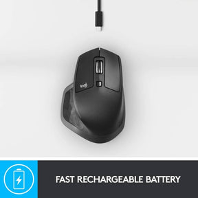 Logitech MX Master 2S Wireless Mouse, Use On Any Surface, Hyper-Fast Scrolling, Ergonomic Shape, Rechargeable, Control Up to 3 Apple Mac and Windows Computers (Bluetooth or USB) - Toottoot SG
