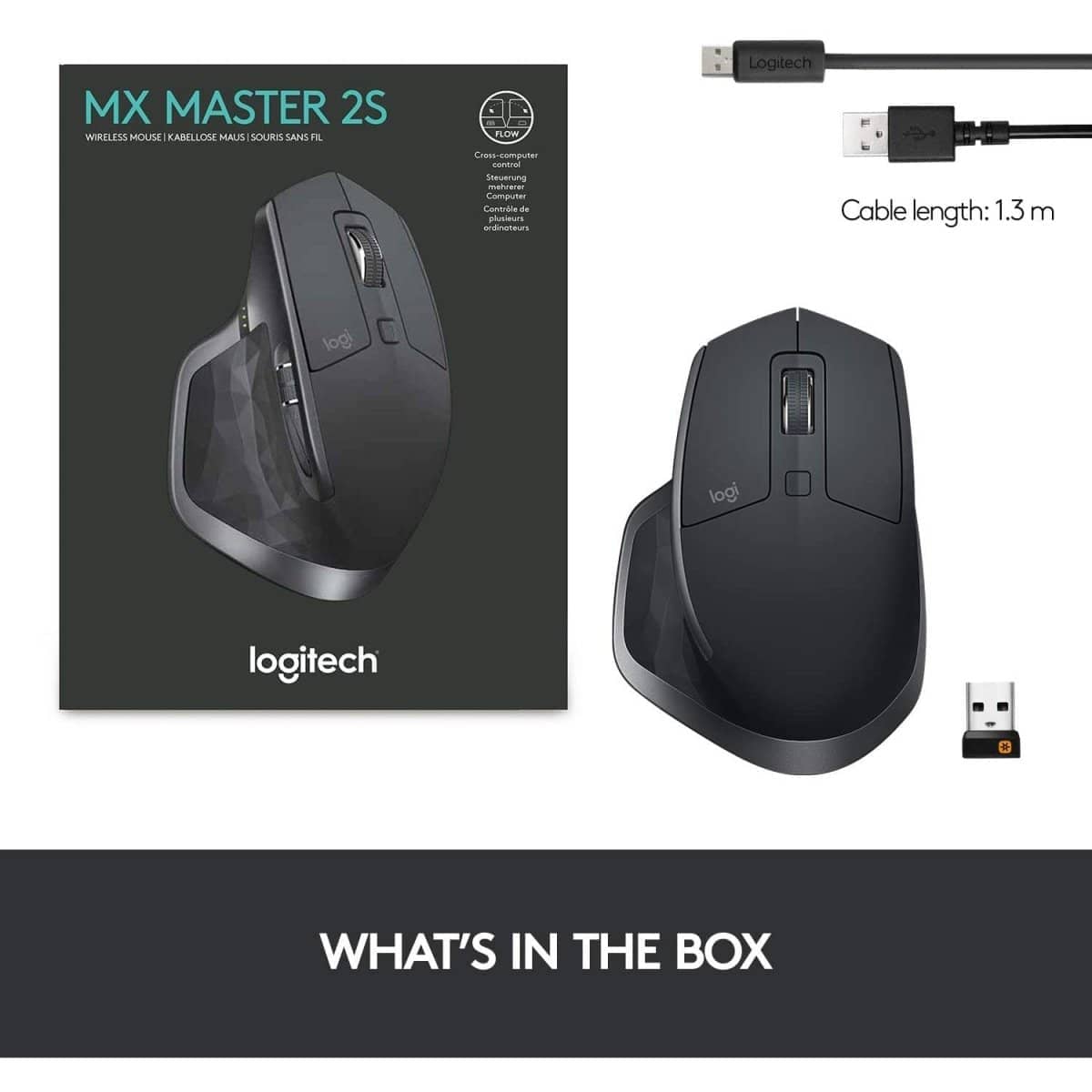 Logitech MX Master 3S for Mac - Wireless Bluetooth Mouse with