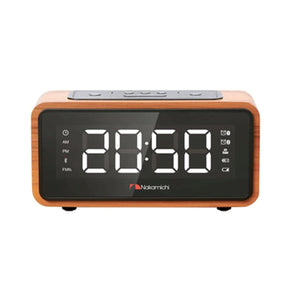 Nakamichi C90 Wooden FM Radio & Clock Bluetooth Speaker