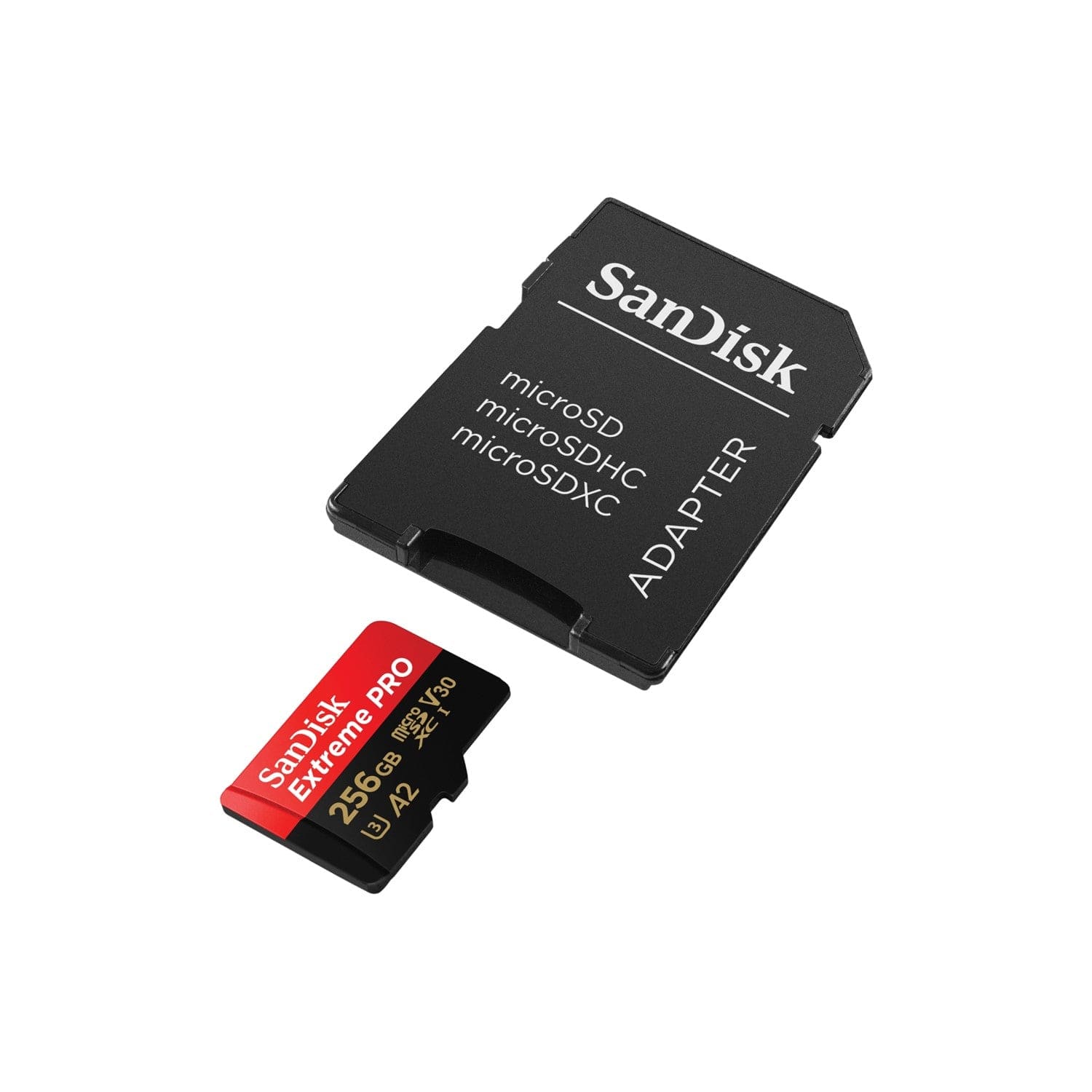 Sandisk Extreme Pro Micro SDXC Memory Card with Adapter 256GB