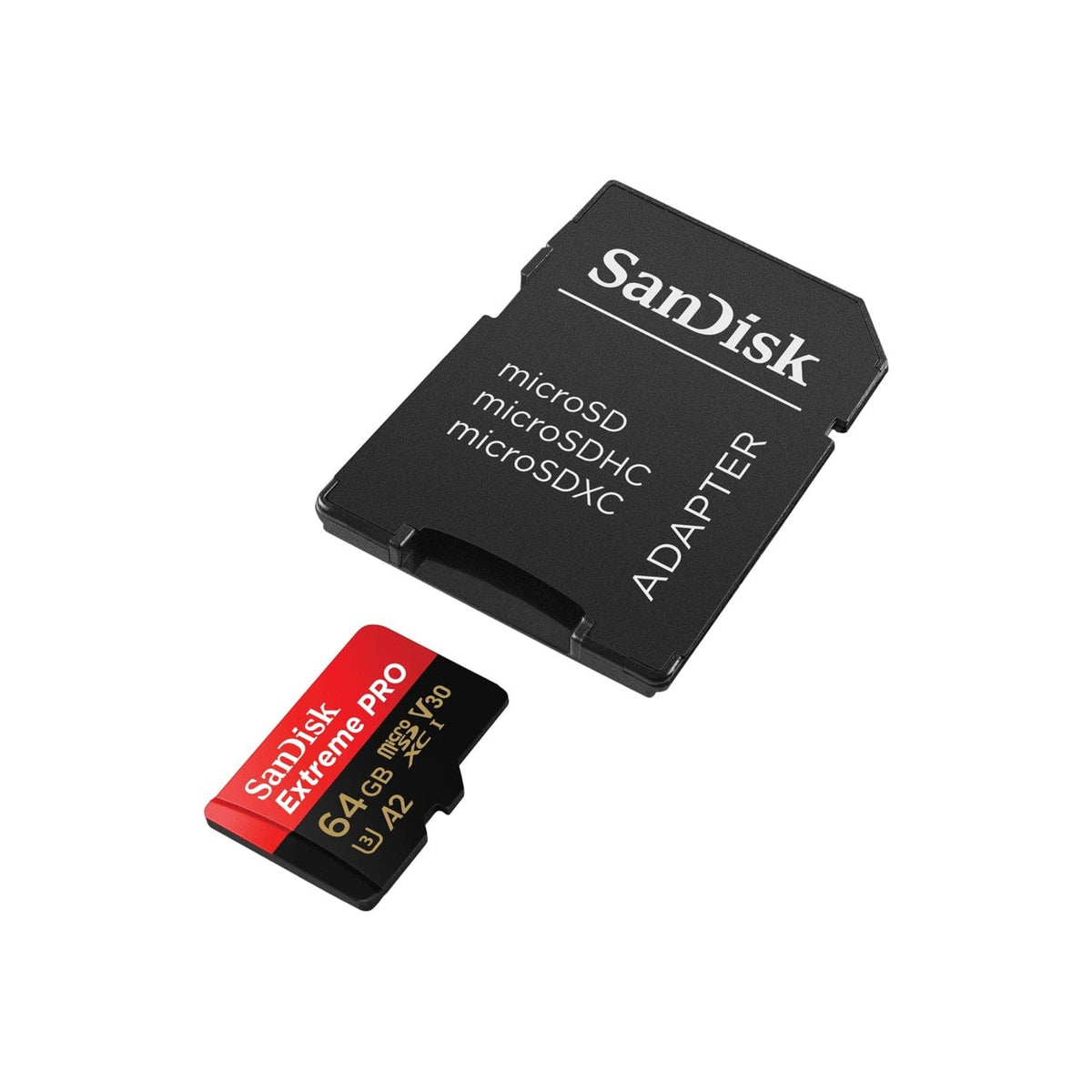 Sandisk Extreme Pro Micro SDXC Memory Card with Adapter 64GB