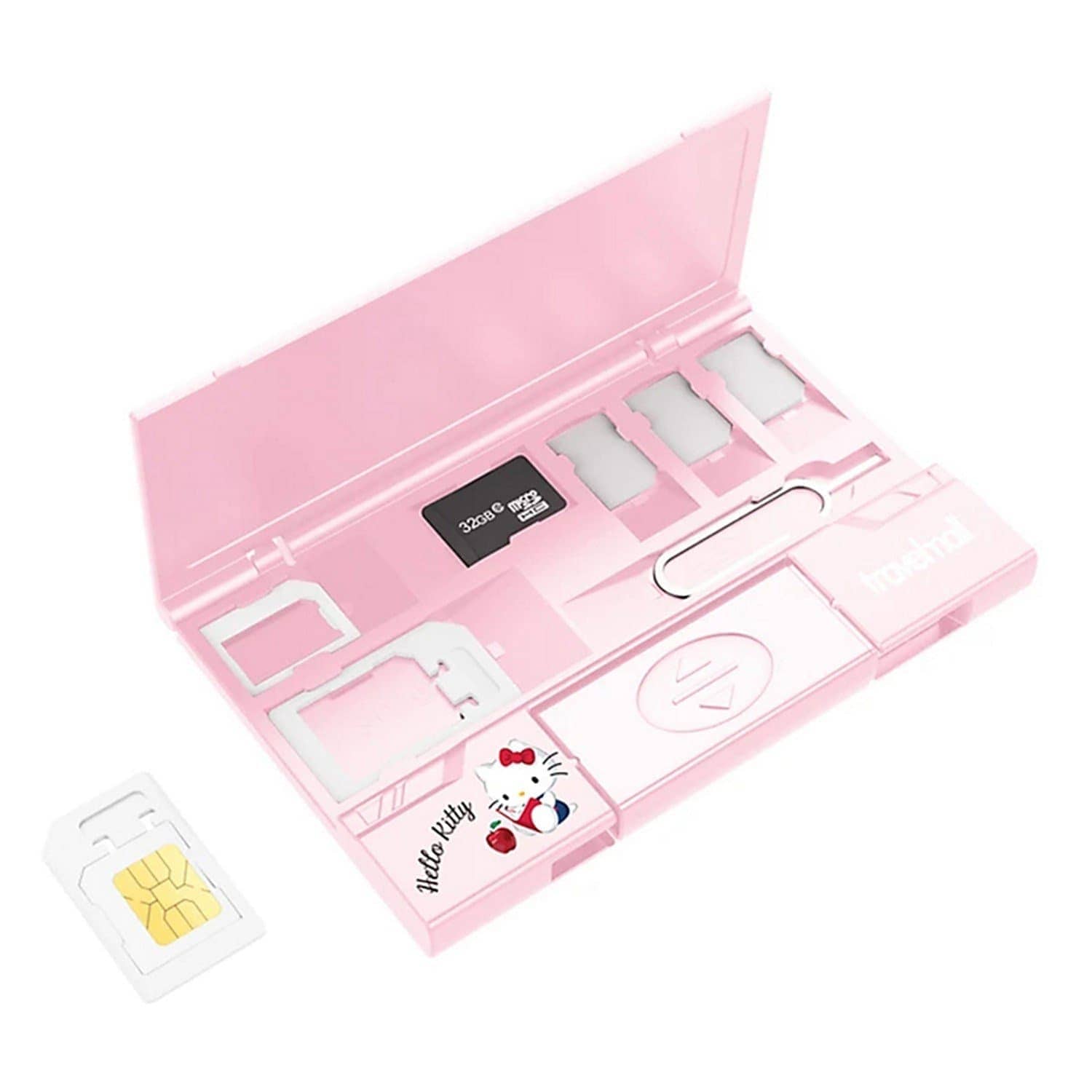 Travelmall Hello Kitty Ultra Slim Multi-Storage Sim Card Organizer - Toottoot Singapore